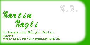 martin nagli business card